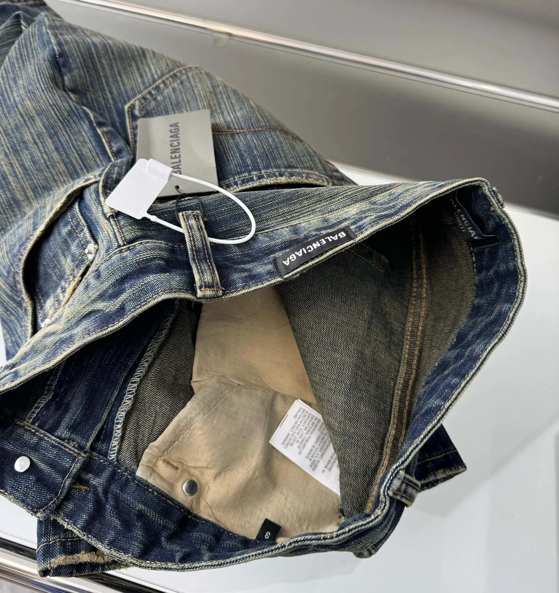 ：D 69 🔥 BALENCIAGA bootcut 3D ， ， ， Retro 100 1:1 logo Size#1 2 3 4→s m l xl Size